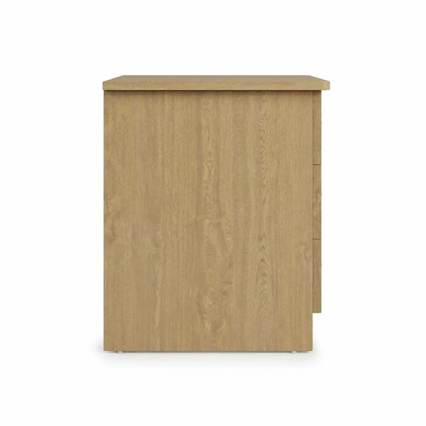 Dunelm Toby 3 Drawer Bedside Table 5 Dunelm Toby 3 Drawer Bedside Table - Image 3
