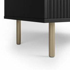 Dunelm Georgi Vinyl Cabinet Black -furniture Shop 30769724 alt05