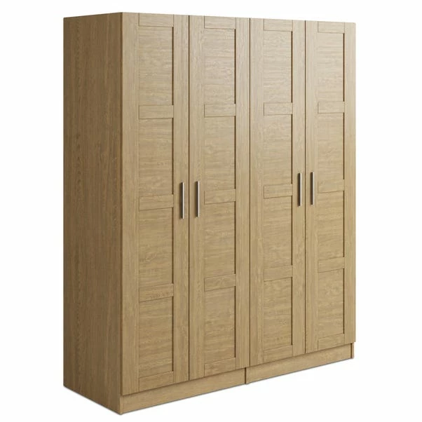Dunelm Toby 4 Door Wardrobe 4 Dunelm Toby 4 Door Wardrobe - Image 2