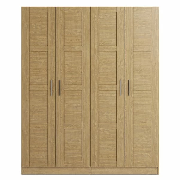 Dunelm Toby 4 Door Wardrobe 5 Dunelm Toby 4 Door Wardrobe - Image 3
