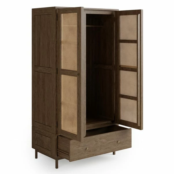 Dunelm Indi Double Wardrobe, Mango Wood 7 Dunelm Indi Double Wardrobe, Mango Wood - Image 5