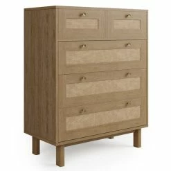 Dunelm Indi 5 Drawer Chest, Mango Wood -furniture Shop 30770719 alt01