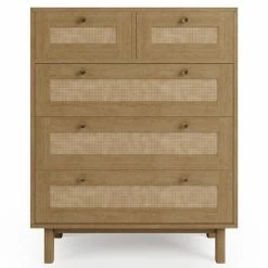 Dunelm Indi 5 Drawer Chest, Mango Wood -furniture Shop 30770719 alt02