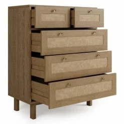 Dunelm Indi 5 Drawer Chest, Mango Wood -furniture Shop 30770719 alt04