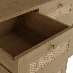 Dunelm Indi 5 Drawer Chest, Mango Wood -furniture Shop 30770719 alt05