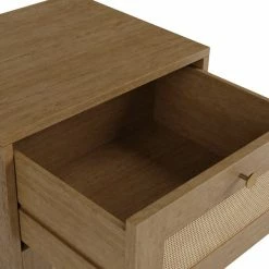 Dunelm Indi 2 Drawer Bedside Table, Mango Wood -furniture Shop 30770720 alt05