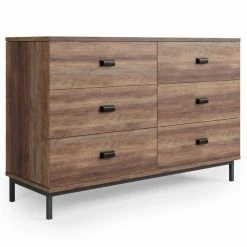 Dunelm Fulton 6 Drawer Chest, Pine Effect -furniture Shop 30773037 alt01