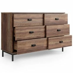 Dunelm Fulton 6 Drawer Chest, Pine Effect -furniture Shop 30773037 alt04