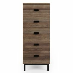 Dunelm Fulton Tall 5 Drawer Chest, Pine Effect -furniture Shop 30773096 alt02