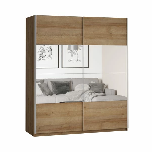 Dunelm Lincoln 180cm Sliding Double Wardrobe 5 Dunelm Lincoln 180cm Sliding Double Wardrobe - Image 3