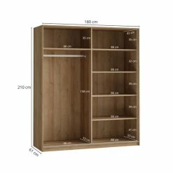 Dunelm Lincoln 180cm Sliding Double Wardrobe 12 Dunelm Lincoln 180cm Sliding Double Wardrobe -furniture Shop 30775849 alt04