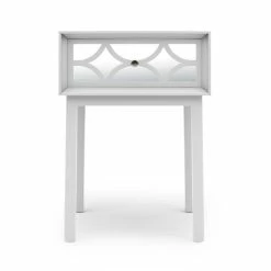 Dunelm Delphi 1 Drawer Bedside Table, Mirrored -furniture Shop 30775913 alt02