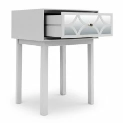 Dunelm Delphi 1 Drawer Bedside Table, Mirrored -furniture Shop 30775913 alt04