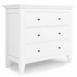 Dunelm Lynton 3 Drawer Chest White -furniture Shop 30780209 alt01
