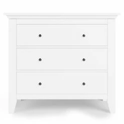 Dunelm Lynton 3 Drawer Chest White -furniture Shop 30780209 alt02