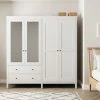 Dunelm Lynton 4 Door Wardrobe White -furniture Shop 30780266