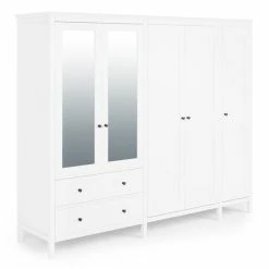 Dunelm Lynton 5 Door Wardrobe White -furniture Shop 30780267 alt01