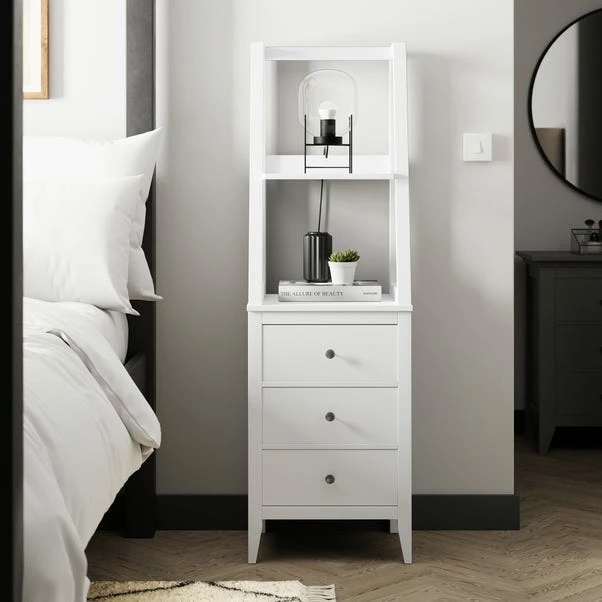 Dunelm Lynton Ladder Bedside White 3 Dunelm Lynton Ladder Bedside White
