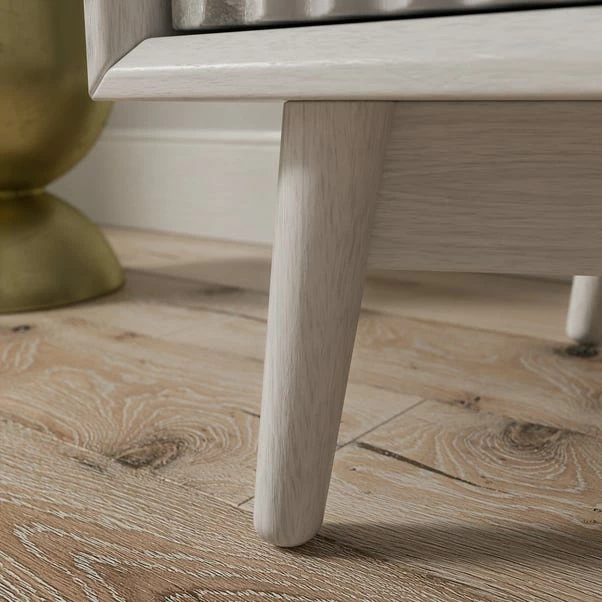 Dunelm Neena 3 Drawer Chest, White Wash Acacia Wood 8 Dunelm Neena 3 Drawer Chest, White Wash Acacia Wood - Image 6