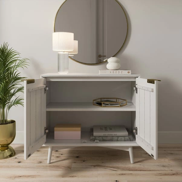 Dunelm Neena Small Sideboard, White Wash Acacia Wood 5 Dunelm Neena Small Sideboard, White Wash Acacia Wood - Image 3