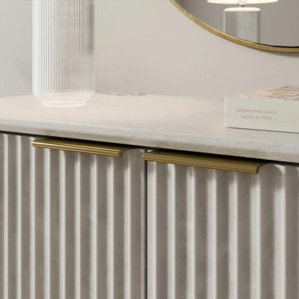 Dunelm Neena Small Sideboard, White Wash Acacia Wood 7 Dunelm Neena Small Sideboard, White Wash Acacia Wood - Image 5