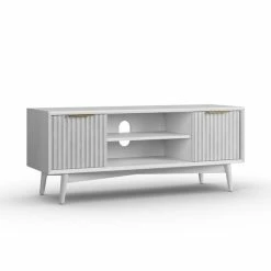 Dunelm Neena TV Unit, White Wash Acacia Wood -furniture Shop 30781311 alt01