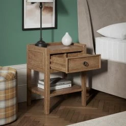 Dunelm Portland 1 Drawer Bedside -furniture Shop 30781893 alt02