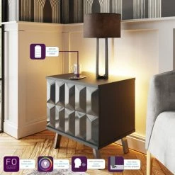 Frank Olsen Furniture Elevate Smart LED 1 Door Lamp Table -furniture Shop 30792850 alt02