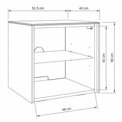 Frank Olsen Furniture Intel LED 1 Door Lamp Table -furniture Shop 30793107 alt05