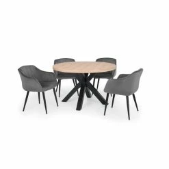 Julian Bowen Berwick Round Dining Table Oak -furniture Shop 30794139 alt05