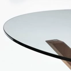 Julian Bowen Chelsea Small Round Glass Dining Table With 4 Cayman Dining Chairs -furniture Shop 30794182 alt02