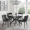 Julian Bowen Hayden Round Glass Dining Table -furniture Shop 30794260