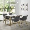 Julian Bowen Scala Rectangular Dining Table Gold -furniture Shop 30794359