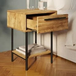 Dunelm Bryant 1 Drawer Bedside -furniture Shop 30801917 alt02