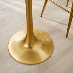 Dunelm Silas White Faux Marble Bar Table Gold 9 Dunelm Silas White Faux Marble Bar Table Gold -furniture Shop 30802254 alt02