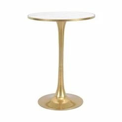 Dunelm Silas White Faux Marble Bar Table Gold 10 Dunelm Silas White Faux Marble Bar Table Gold -furniture Shop 30802254 alt03