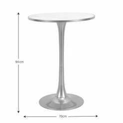 Dunelm Silas White Faux Marble Bar Table Gold 11 Dunelm Silas White Faux Marble Bar Table Gold -furniture Shop 30802254 alt04