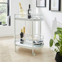 Dunelm Elements Freja Drinks Trolley