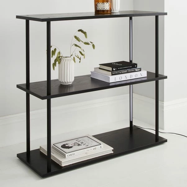 Dunelm Cole Console Table With LED Light Black 4 Dunelm Cole Console Table With LED Light Black - Image 2