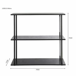 Dunelm Cole Console Table With LED Light Black 11 Dunelm Cole Console Table With LED Light Black -furniture Shop 30802416 alt05