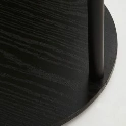 Dunelm Aiko Side Table With 1 LED Light Black And Faux Marble -furniture Shop 30802418 alt03