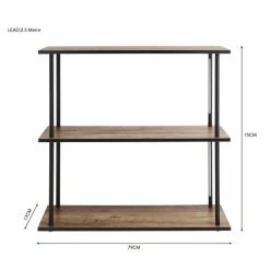 Dunelm Fulton Console Table With LED Lights Rustic Pine -furniture Shop 30802440 alt05