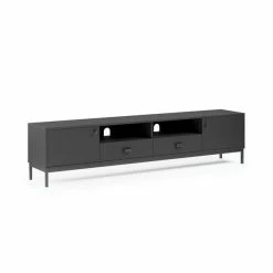 Dunelm Fulton Black Extra Wide TV Unit -furniture Shop 30803125 alt01
