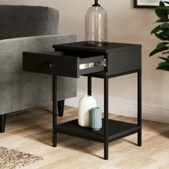 Dunelm Fulton 1 Drawer Side Table -furniture Shop 30803126 alt02