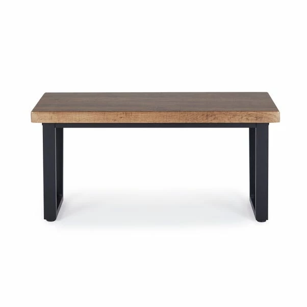 Dunelm Freddie Rustic Wood Long Side Table 4 Dunelm Freddie Rustic Wood Long Side Table - Image 2
