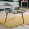 Cedar & Sage Brea Round Coffee Table, Glass -furniture Shop 30810717