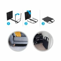 AVF Portable Laptop Side Table, Black -furniture Shop 30812388 alt03