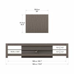 AVF Calibre Wide TV Stand 180cm, Oak Effect -furniture Shop 30812451 alt04