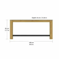 AVF Affinity Real Curved Wood Coffee Table FT100AFFO -furniture Shop 30812462 alt03