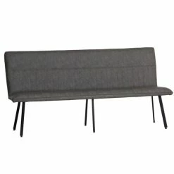 Kettle Arthur 4 Seater Modular Dining Bench Grey Faux Leather -furniture Shop 30815042 alt03